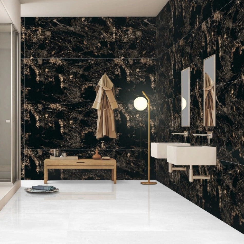 Black Indoor Porcelain Wall Tile-1200x600mm