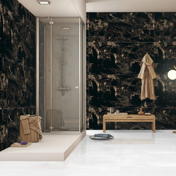 Mythical Black Indoor Wall&Floor Porcelain Tile-1200x600mm