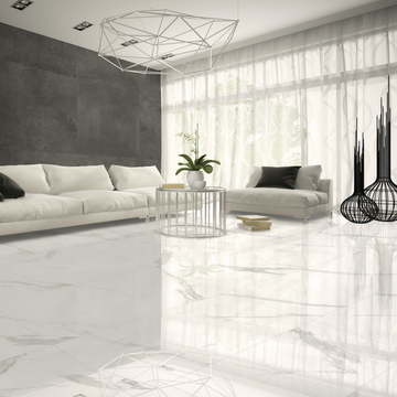 Navona Calacatta Polished Indoor Wall&Floor Porcelain Tile-1200x600mm