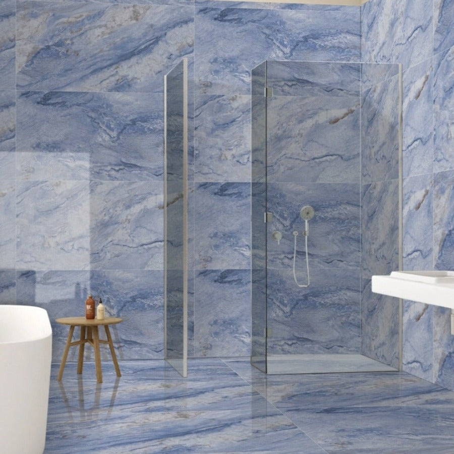 Blue Matt Floor Porcelain Tile-1200x600mm
