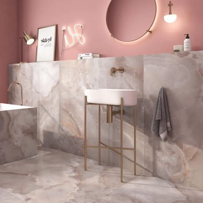 Onyx Coral Indoor Wall&Floor Porcelain Tile-1200x600mm