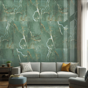 Onyx Verde Polished Wall&Floor Porcelain Tile-1200x600mm