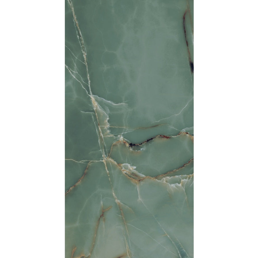 Onyx Verde Polished Wall&Floor Porcelain Tile-1200x600mm