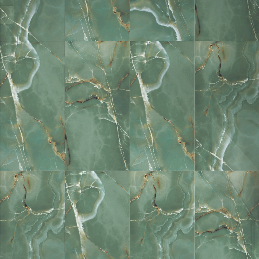 Onyx Verde Polished Wall&Floor Porcelain Tile-1200x600mm