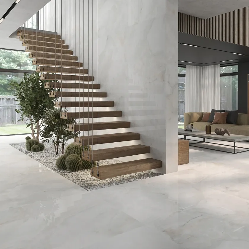 Onyx White Indoor Wall&Floor Porcelain Tile-1200x600mm