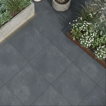 Padova Ash Outdoor Porcelain Paving Slabs - 800x800x20 mm