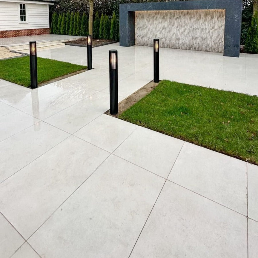 Large off white 1200x600mm outdoor porcelain tiles