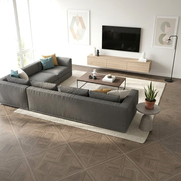 Parke Oak Matt Wall&Floor Porcelain Tile-600x600mm