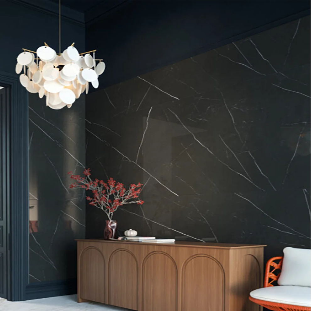 Petra Nero 2800x1200 mm Extra Large Porcelain Tile