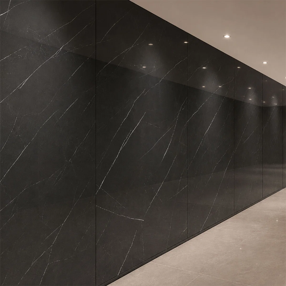 Petra Nero 2800x1200 mm Extra Large Porcelain Tile