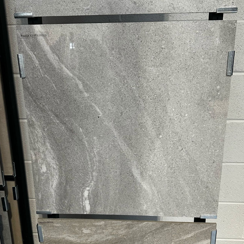 Piazza Ice Polished Indoor Wall&Floor Porcelain Tile - 600x600mm