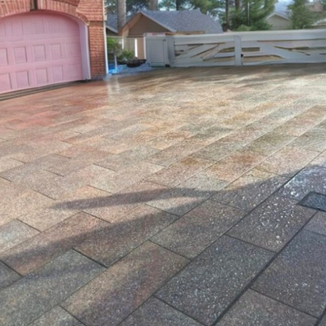 Porfido Beige Driveway Porcelain Paving Slabs-400x200x50mm