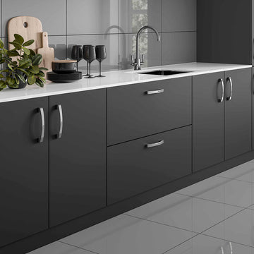 Pure Grey Polished Wall&Floor Porcelain Tile - 600x300mm