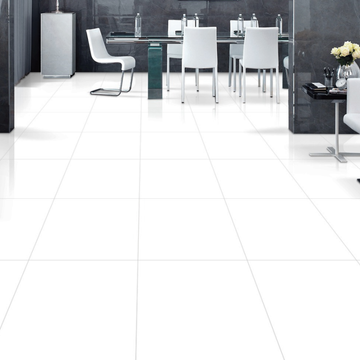 Pure White Polished Wall&Floor Porcelain Tile - 600x600mm