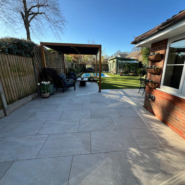 Quarzite Beige Outdoor Porcelain Paving Slabs - 600x600x20 mm