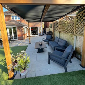 Quarzite Beige Outdoor Porcelain Paving Slabs - 800x800x20 mm