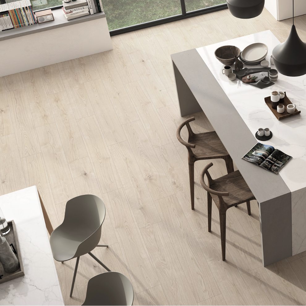 Roble Wood Effect Wall&Floor Porcelain Tile-1200x200mm
