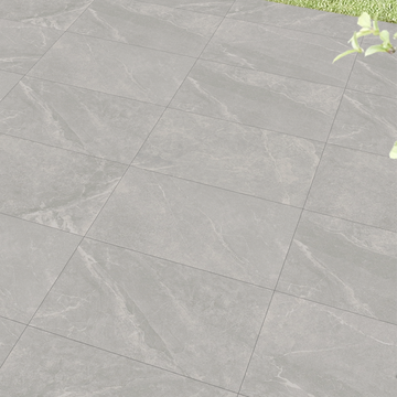 Rock Grey Outdoor Porcelain Paving Slabs - 900x600x20 mm