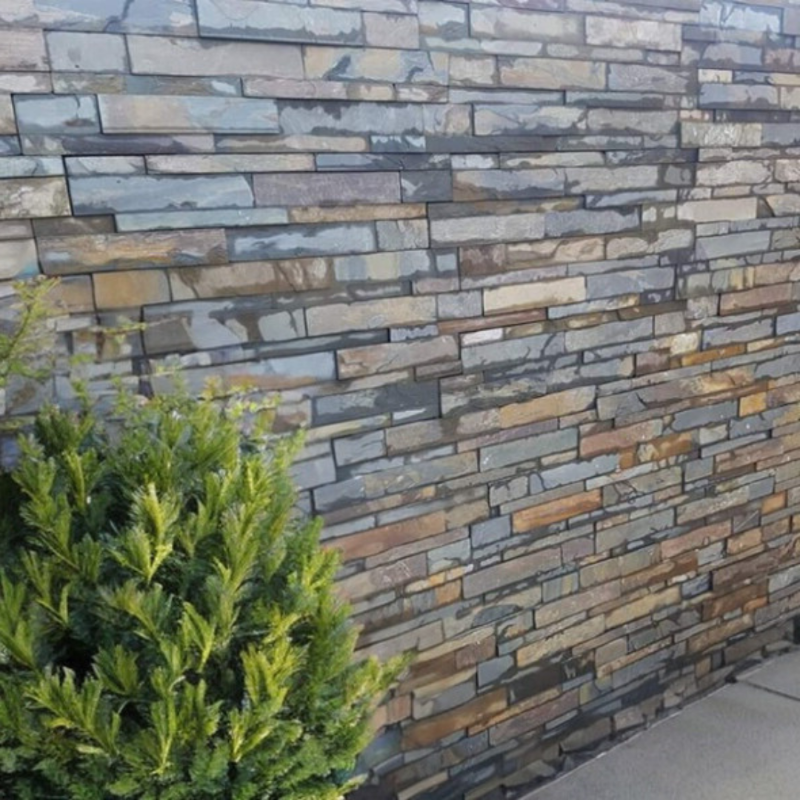 Rustic Natural Slate Split Face Wall Cladding Tile 150x600 mm