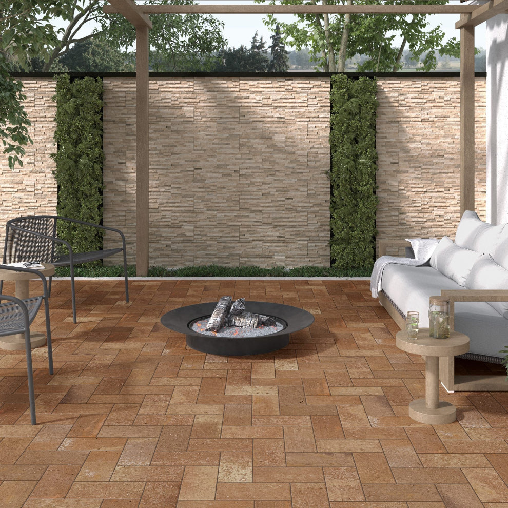 Rustic Terra Wall & Floor Porcelain Tile - 310x154 mm