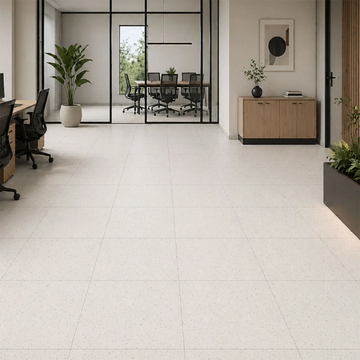 Salt & Pepper White Matt Porcelain Tile- 600x600mm