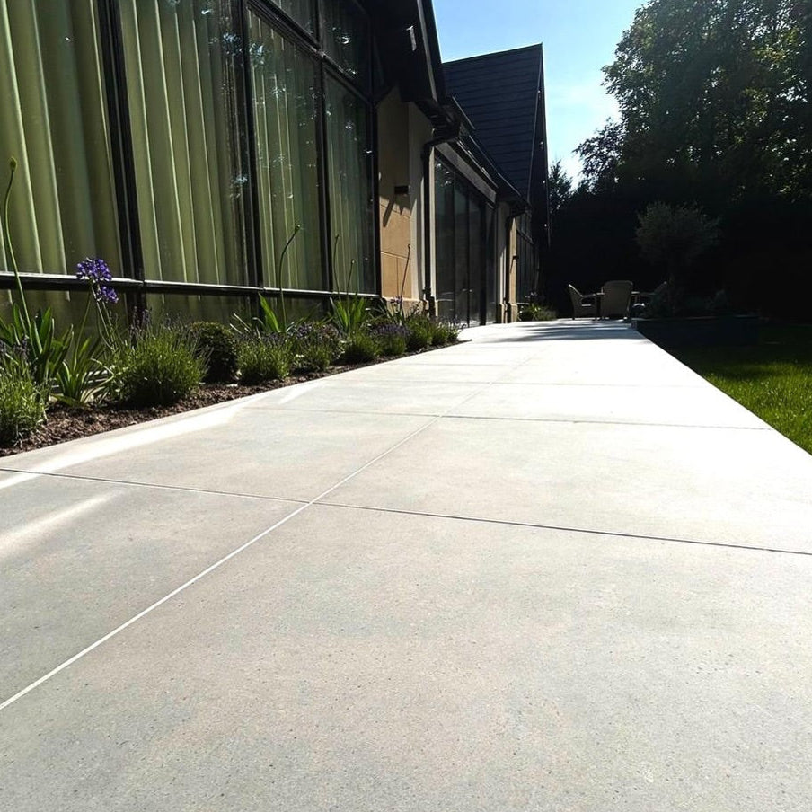 Saturnia Grey Outdoor Porcelain Paving Slabs - 800x800x20