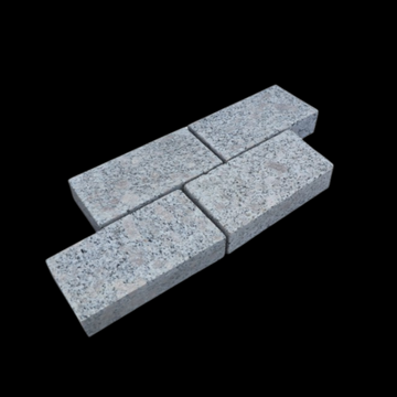 Silver Grey Granite Block Paving 200x100x50