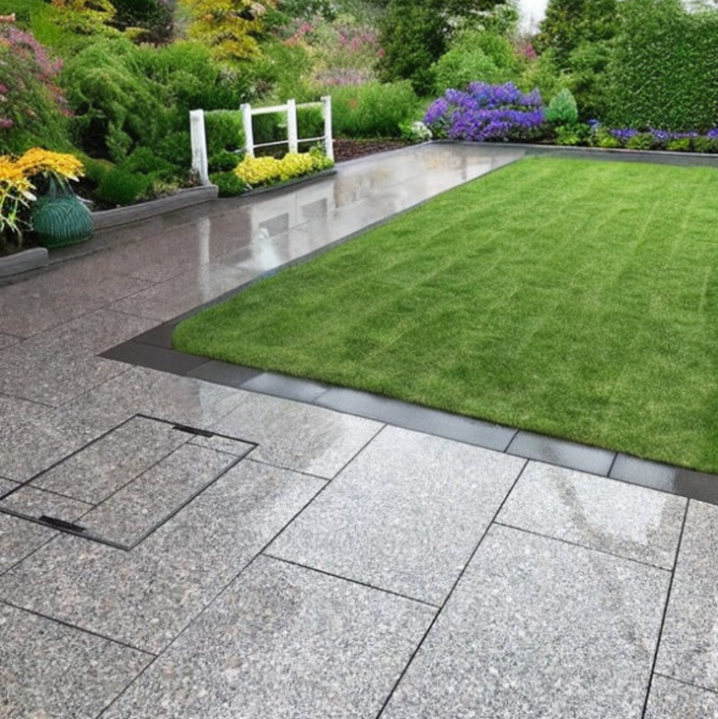Silver Grey Granite Paving Slabs - 600x600mm