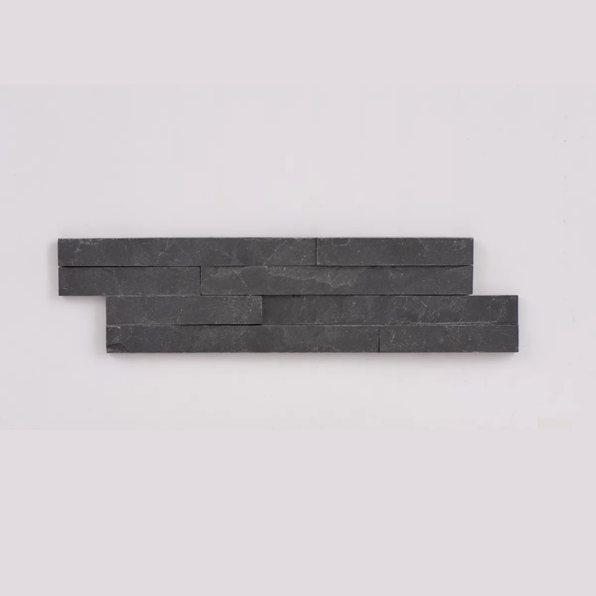Slate Black Natural Stone Split Face Wall Cladding 100x360
