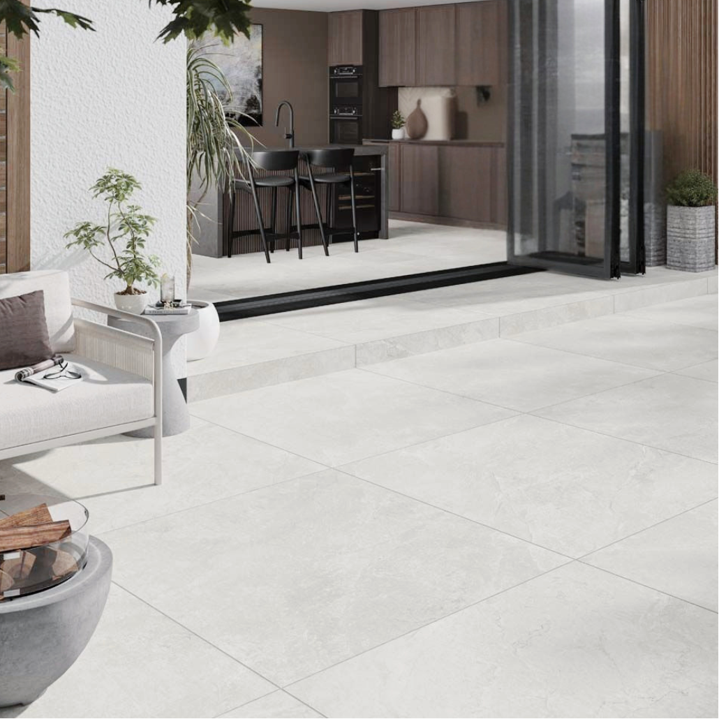 SlateCore White Matt Wall&Floor Porcelain Tile-1000x1000x10mm