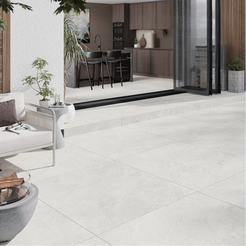 SlateCore White Matt Wall&Floor Porcelain Tile-1000x1000x10mm