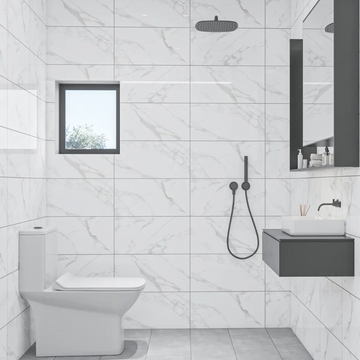 Bianca Statuario Polished Wall&Floor Porcelain Tile-600x300mm