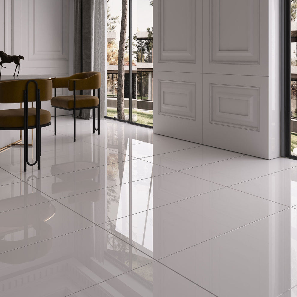 Super White Polished Wall&Floor Porcelain Tile -1200x600mm