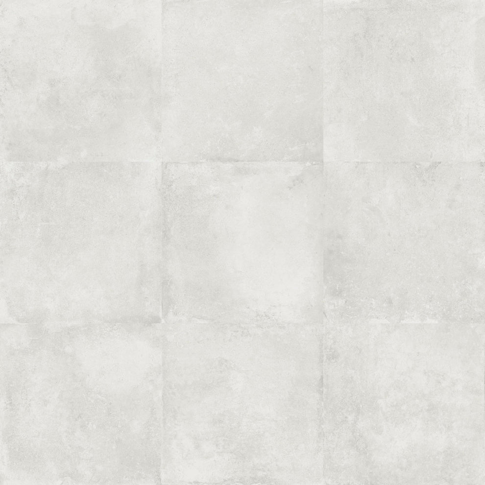 Terracotta Matt White Wall & Floor Porcelain Tile - 450x450mm