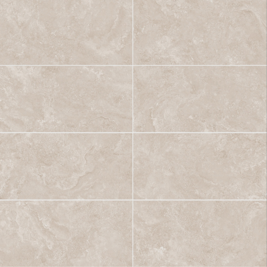 Ivory Travertine effect Matt Wall&Floor Porcelain Tile-1200x600mm