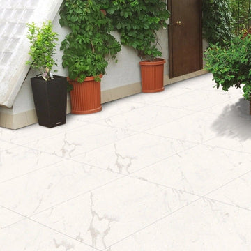 Tokio White Outdoor Porcelain Paving Slabs - 900x600x20 mm