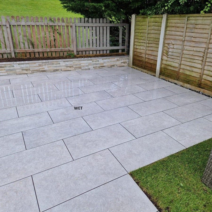 Toscana Grey Italian Porcelain Paving Slabs - 900x450x20 mm