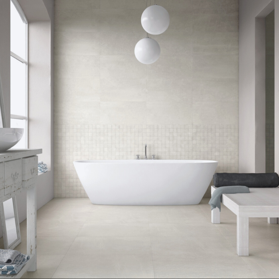 Town Off White Matt Italian Porcelain Tile- 600x300mm
