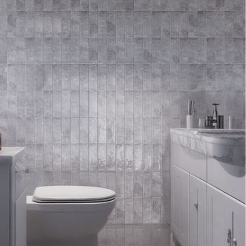 Vintage Ash Gloss Bumpy Wall Tile 300x75 mm