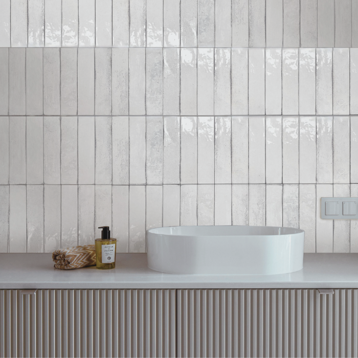 Vintage Shadow Gloss Bumpy Wall Tile 300x75 mm
