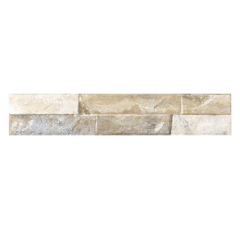 Orlando Beige Split Face Wall Cladding Tile 80x442 mm
