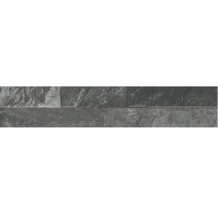 Orlando Black Split Face Wall Cladding Tile 80x442 mm