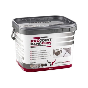 ProJoint RapidFlow Brush-In Porcelain Paving Grout 12.5kg (BASALT)