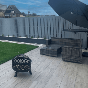 Adaggio Wood Effect Outdoor Porcelain Paving Slabs - 1200x300x20 mm