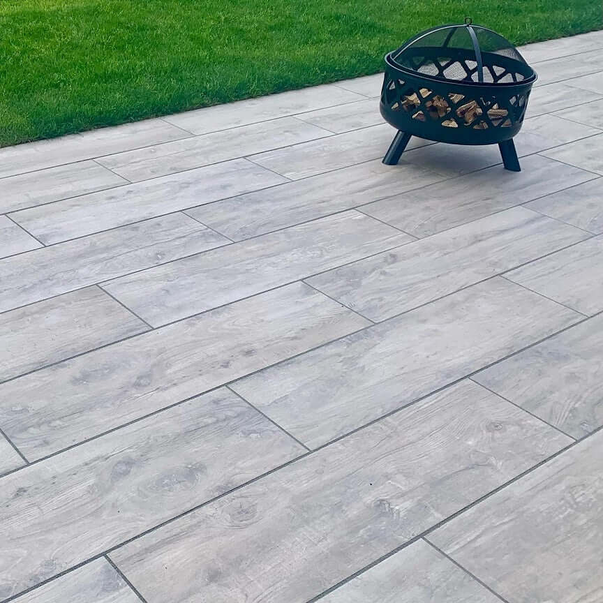 Adaggio Wood Effect Outdoor Porcelain Paving Slabs - 1200x300x20 mm
