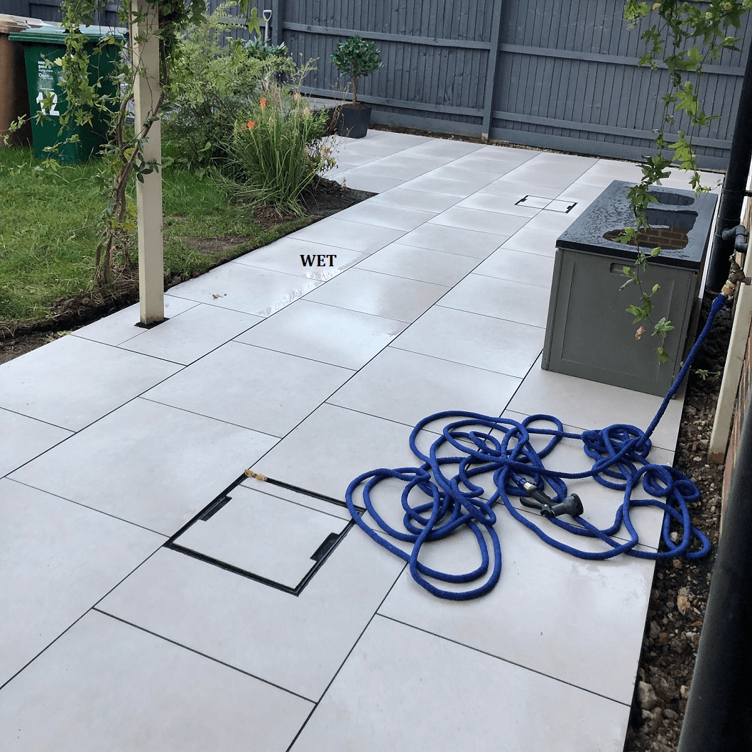 Bella Off White Outdoor Porcelain Paving Slabs - 600x600x20 mm
