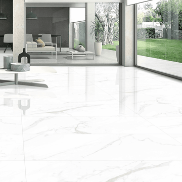 Bianca Statuario Polished Indoor Wall&Floor Porcelain Tile-1200x600mm
