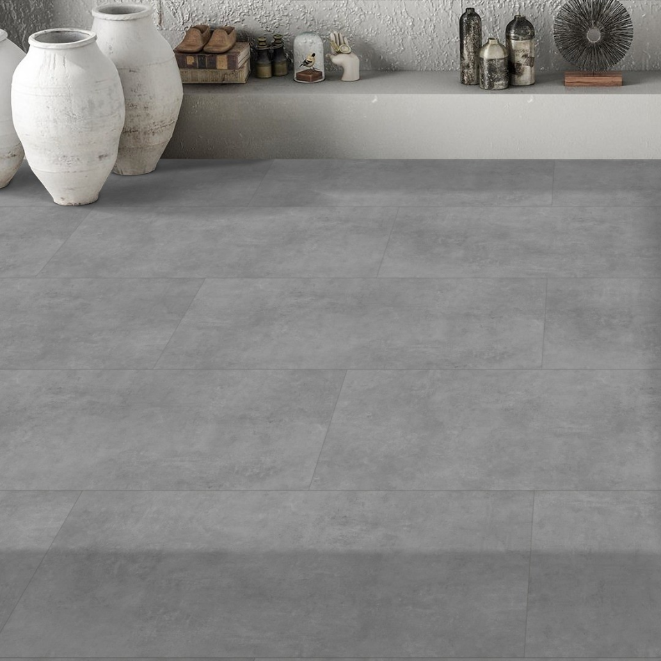 XXL Cemento Anthracite Matt Indoor Wall&Floor Porcelain Tile-1200x600x10mm