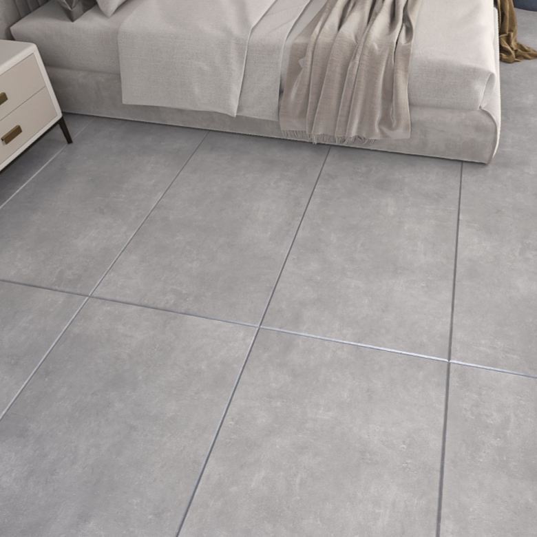 XXL Cemento Grey Semi Polished Indoor Wall&Floor Porcelain Tile-1200x600x10mm