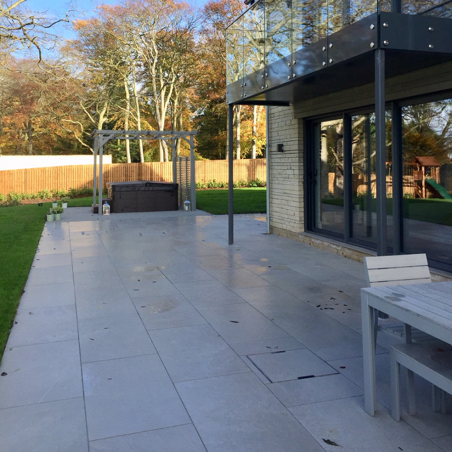 Cool Gris Outdoor Porcelain Paving Slabs - 1200X600x20 mm